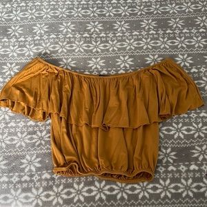 Off the shoulder crop top